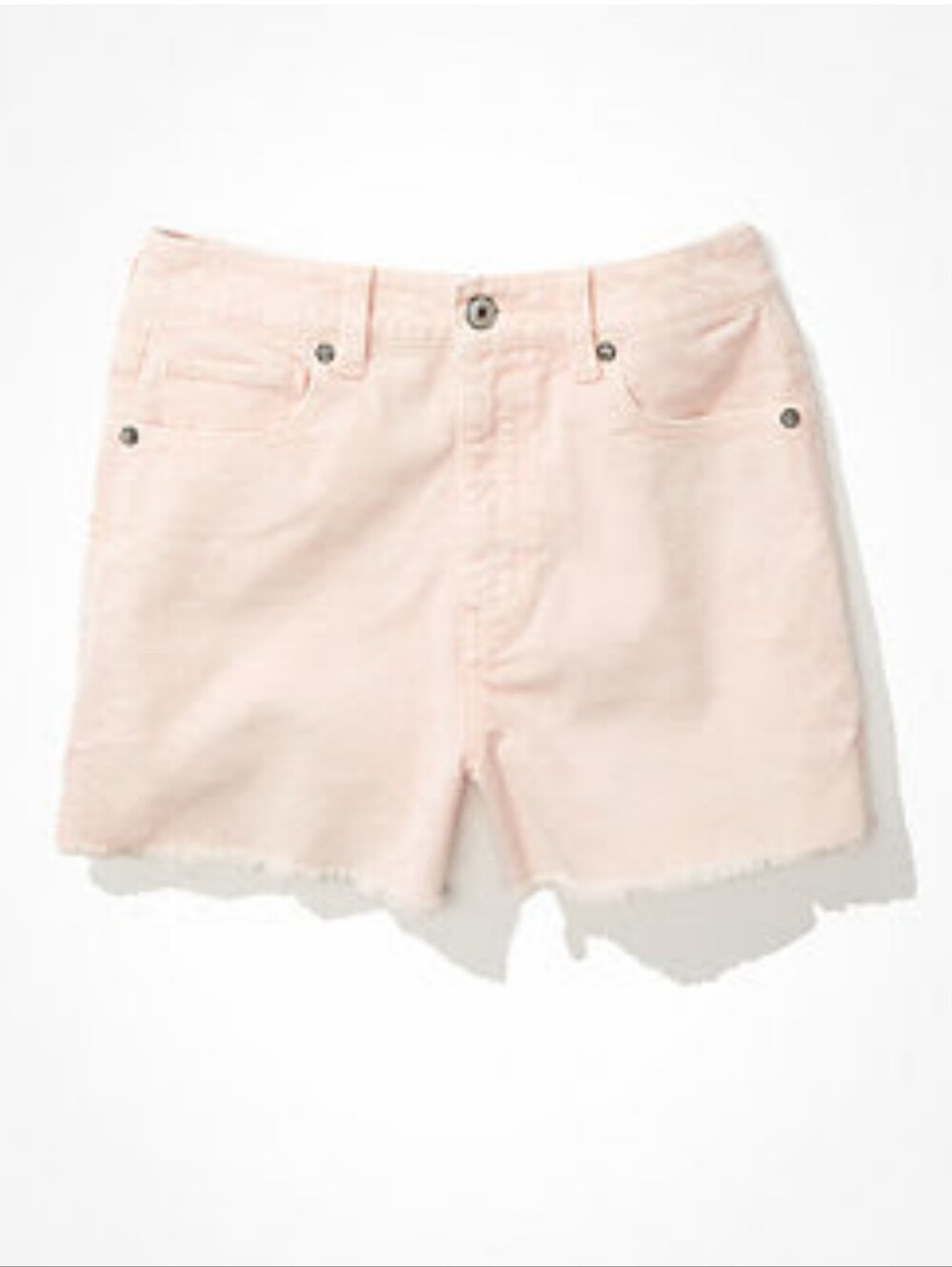American Eagle Outfitters Pink Punch Stretch Corduroy High Rise Mom Shorts 8